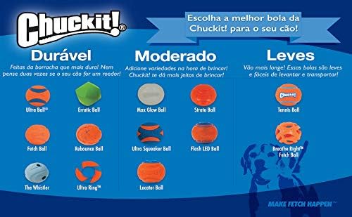 Chuckit! Ultra Squeaker Fetch Balls for Dogs, Floats, Medium 2.5in, 2 Pack