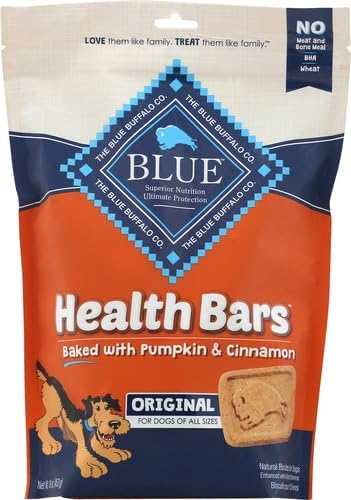 Blue Buffalo Health Bars Pumpkin & Cinnamon Dog Biscuits, 16 oz