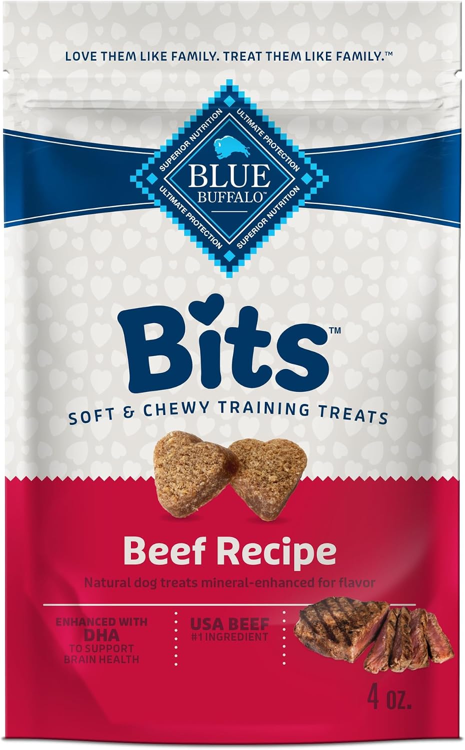 Blue Buffalo Bits Salmon Training Treats, 4 oz