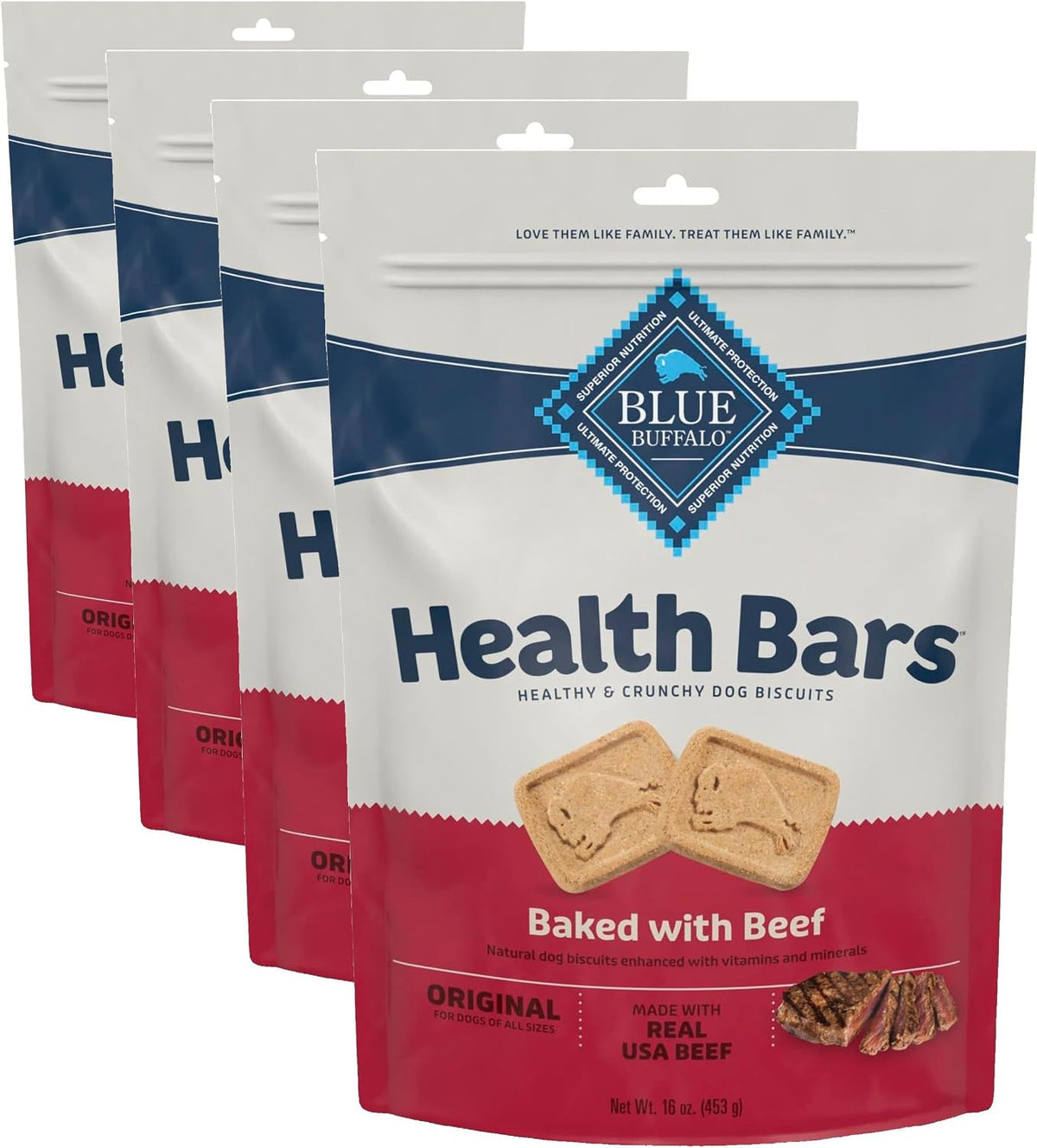 Blue Buffalo Health Bars Pumpkin & Cinnamon Dog Biscuits, 16 oz