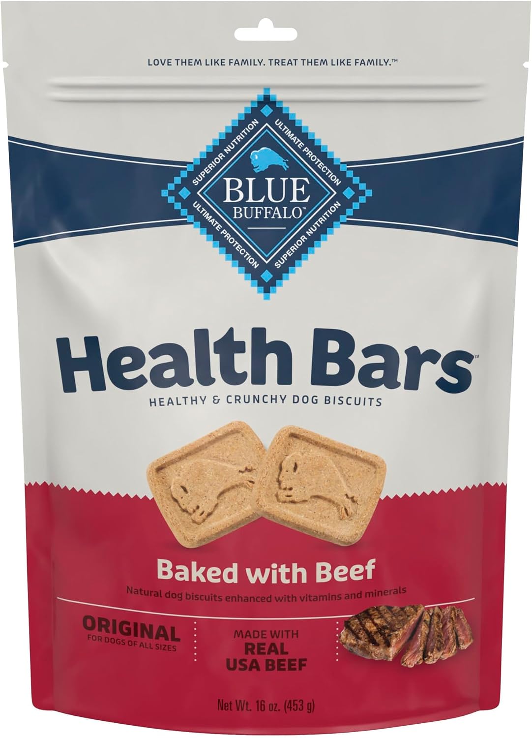 Blue Buffalo Health Bars Pumpkin & Cinnamon Dog Biscuits, 16 oz