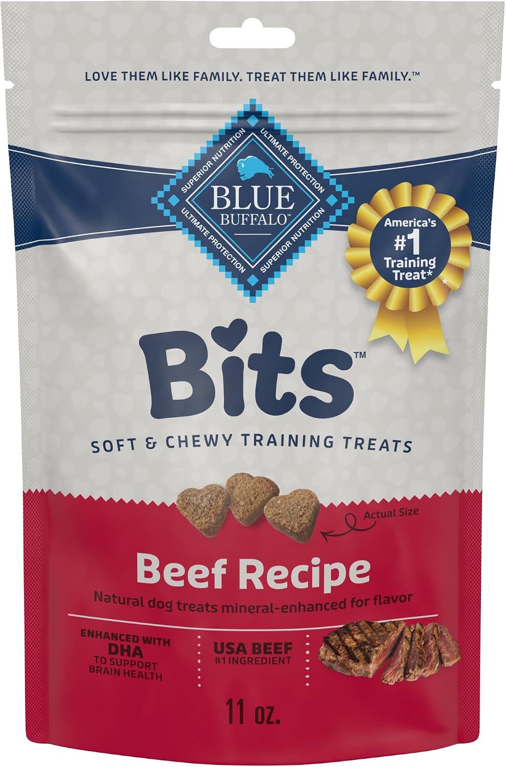 Blue Buffalo Bits Salmon Training Treats, 4 oz