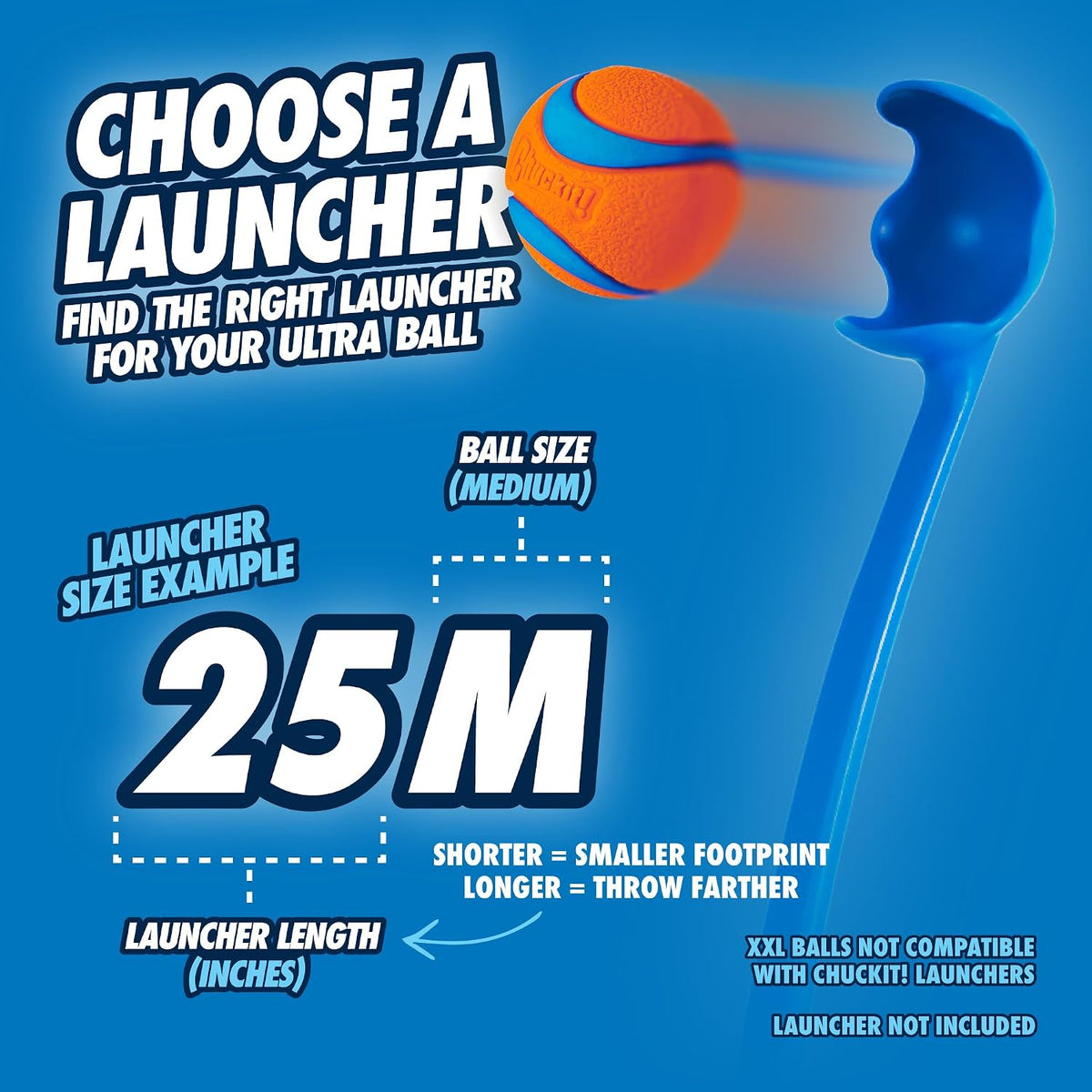 Chuckit! Ultra Squeaker Fetch Balls for Dogs, Floats, Medium 2.5in, 2 Pack