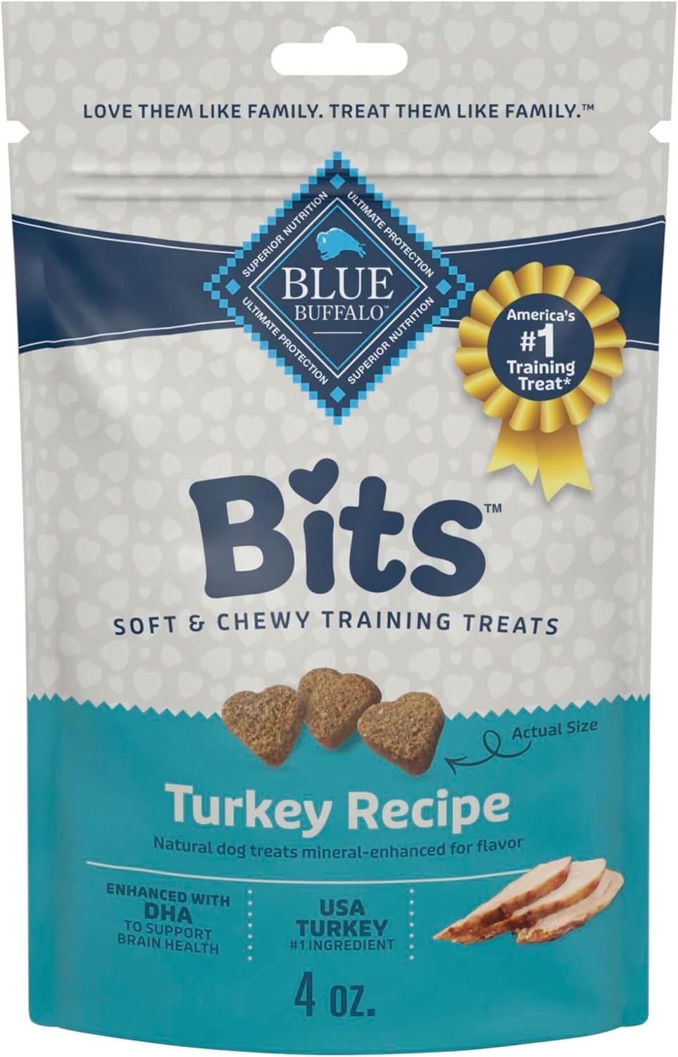 Blue Buffalo Bits Salmon Training Treats, 4 oz