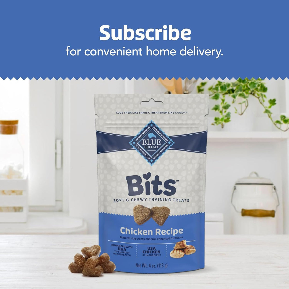 Blue Buffalo Bits Salmon Training Treats, 4 oz