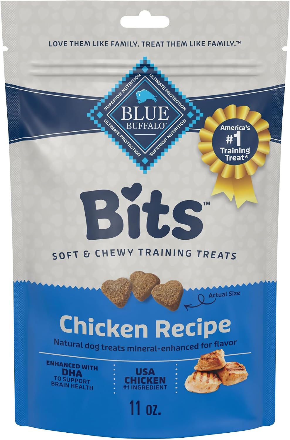 Blue Buffalo Bits Salmon Training Treats, 4 oz