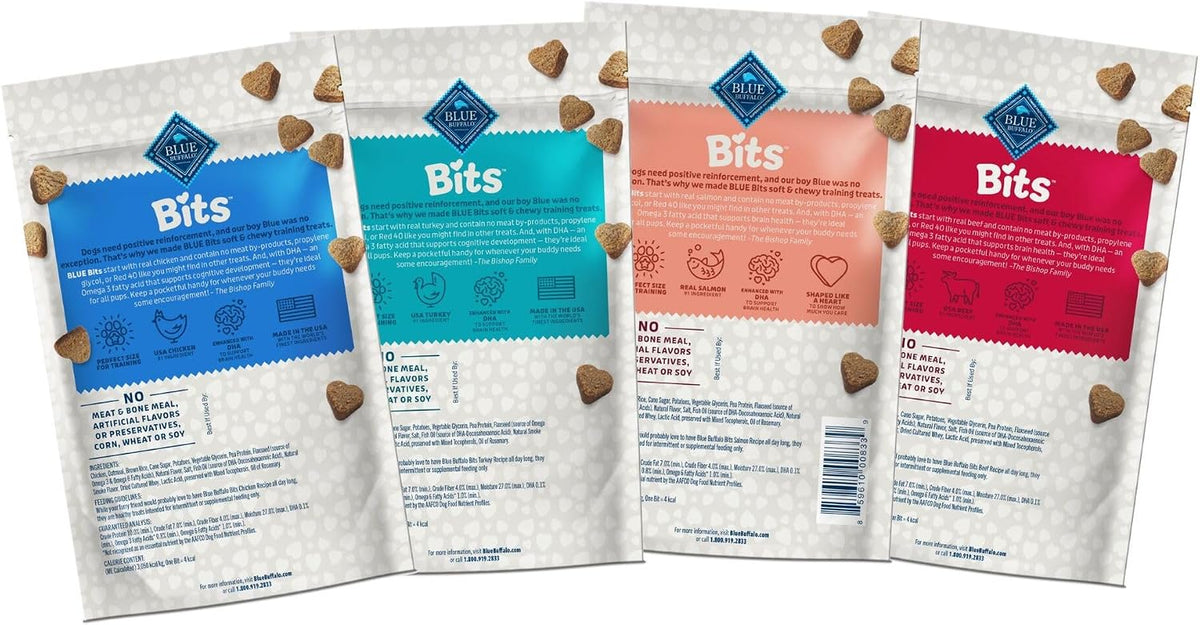 Blue Buffalo Bits Salmon Training Treats, 4 oz