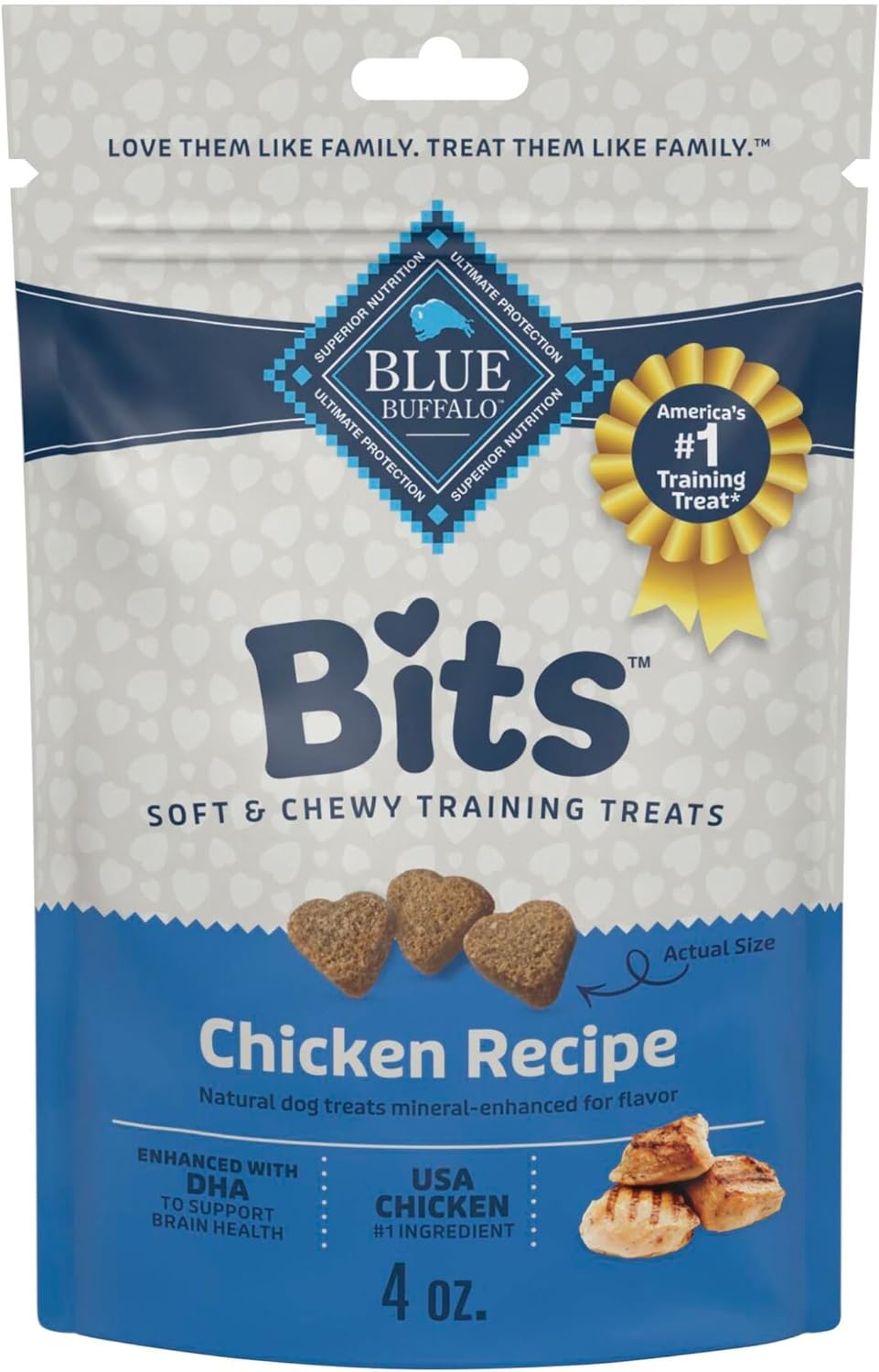 Blue Buffalo Bits Salmon Training Treats, 4 oz