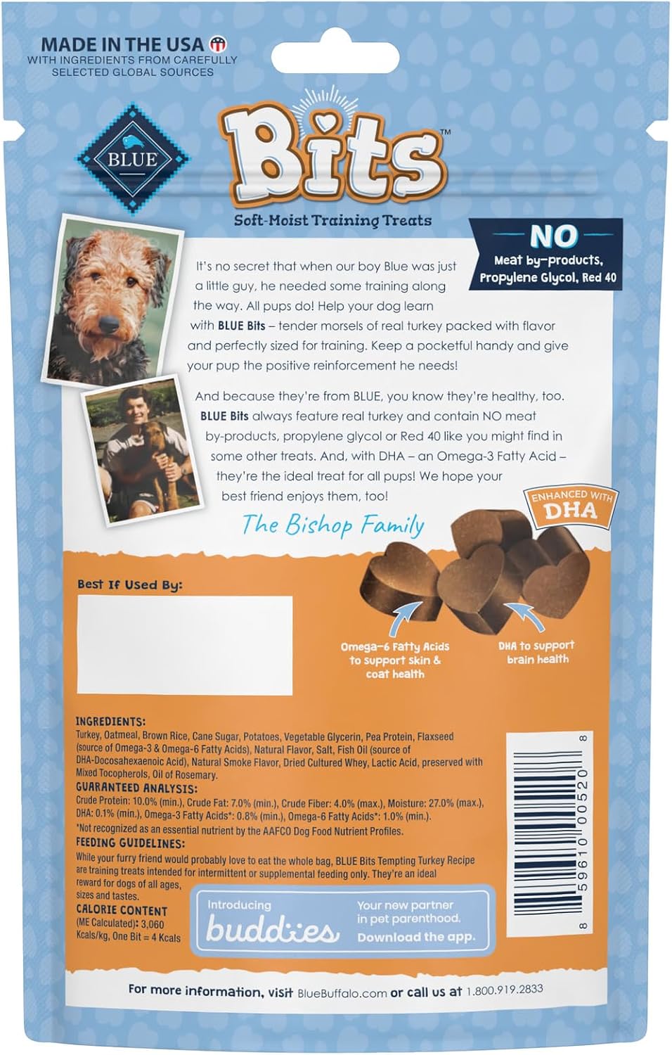 Blue Buffalo Bits Salmon Training Treats, 4 oz