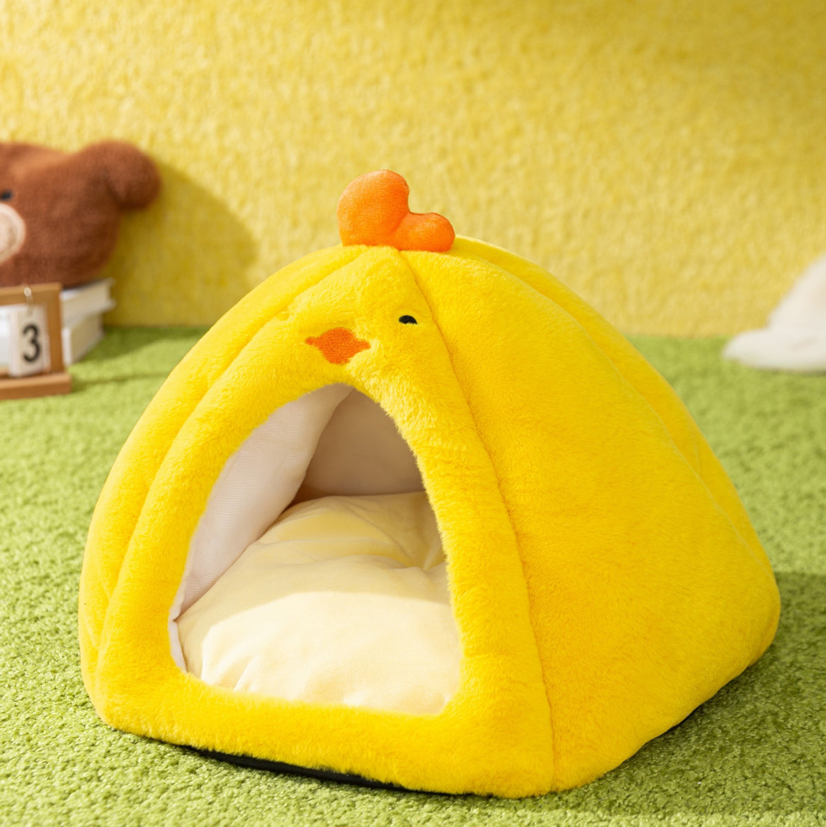 Toast Bread Cozy Calming Cat Bed