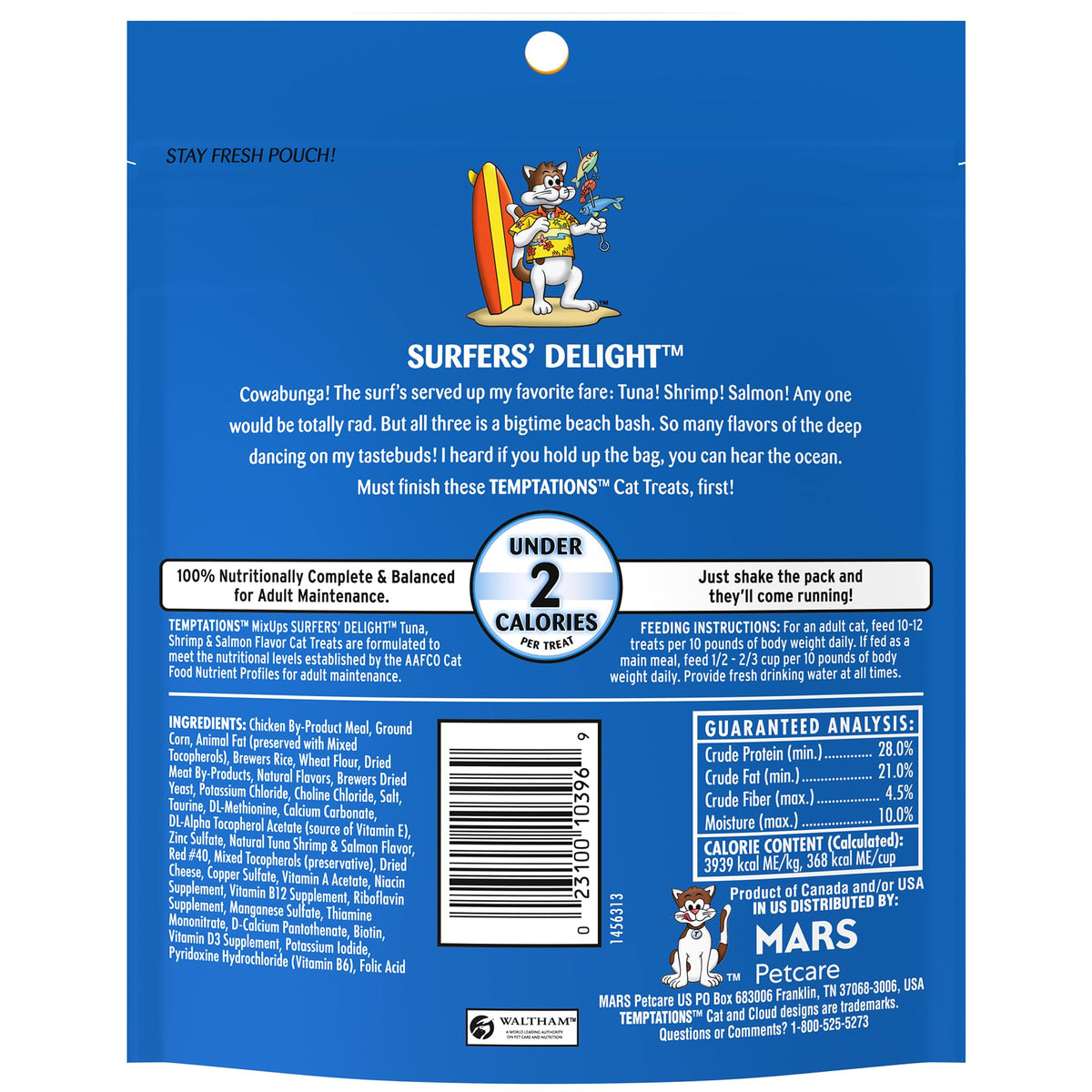 Temptations Classic Crunchy and Soft Cat Treats, Tasty Chicken, 30 oz