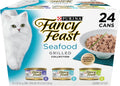 Purina Fancy Feast Grilled Seafood Wet Cat Food, 3 oz Cans, 24-Pack