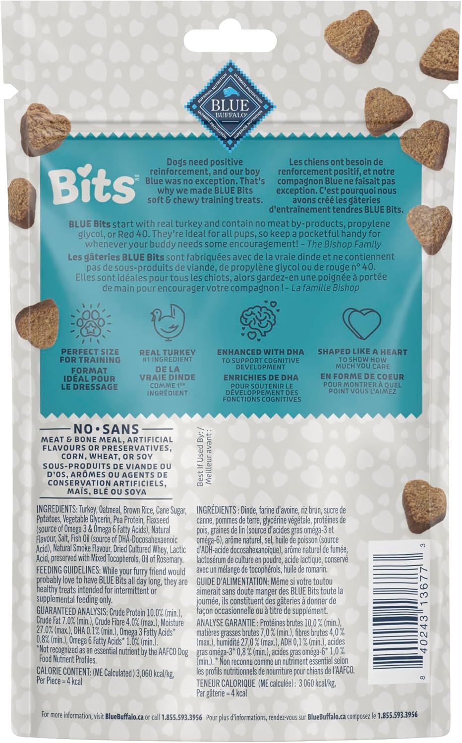 Blue Buffalo Bits Salmon Training Treats, 4 oz