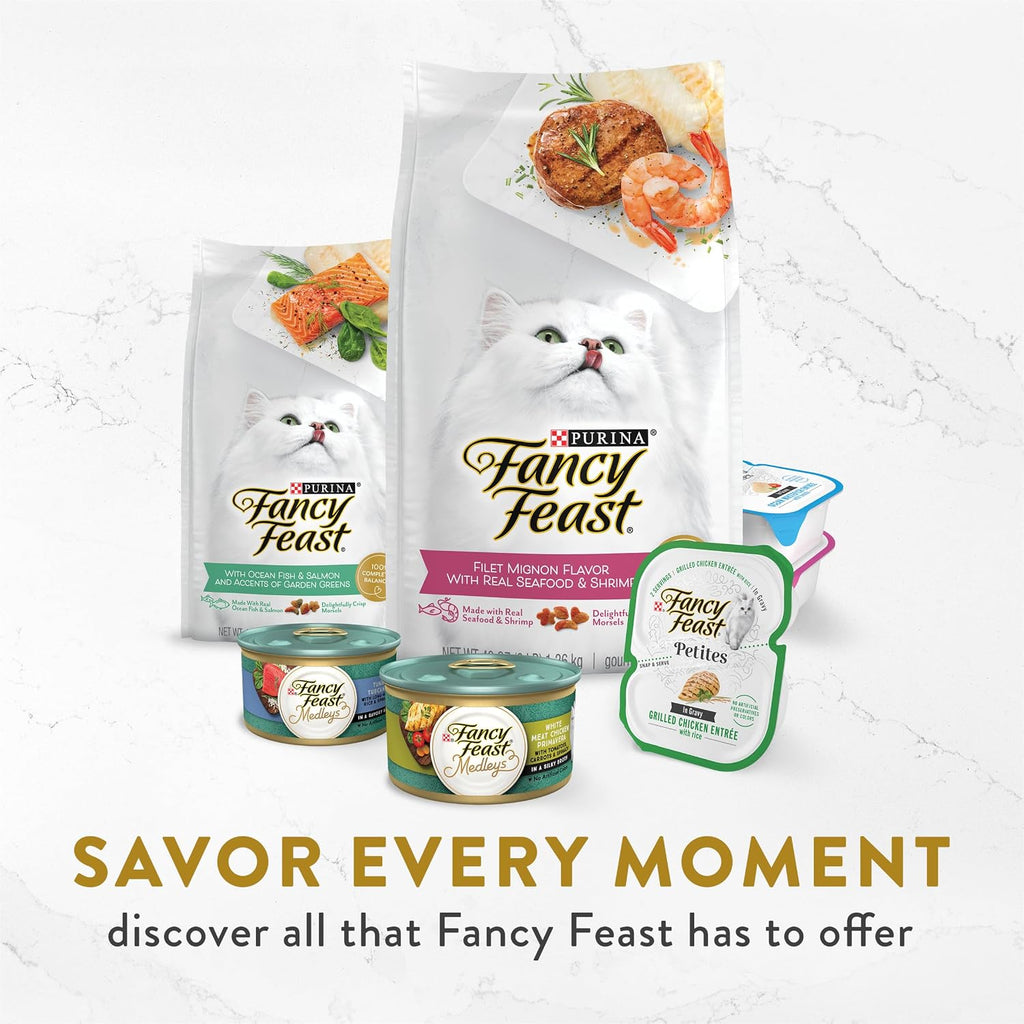 Purina Fancy Feast Gravy Lovers Wet Cat Food, 3 oz Cans, 30-Pack