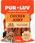 Pur Luv Chicken Jerky Dog Treats,100% Real Chicken Breast, 16 Ounces