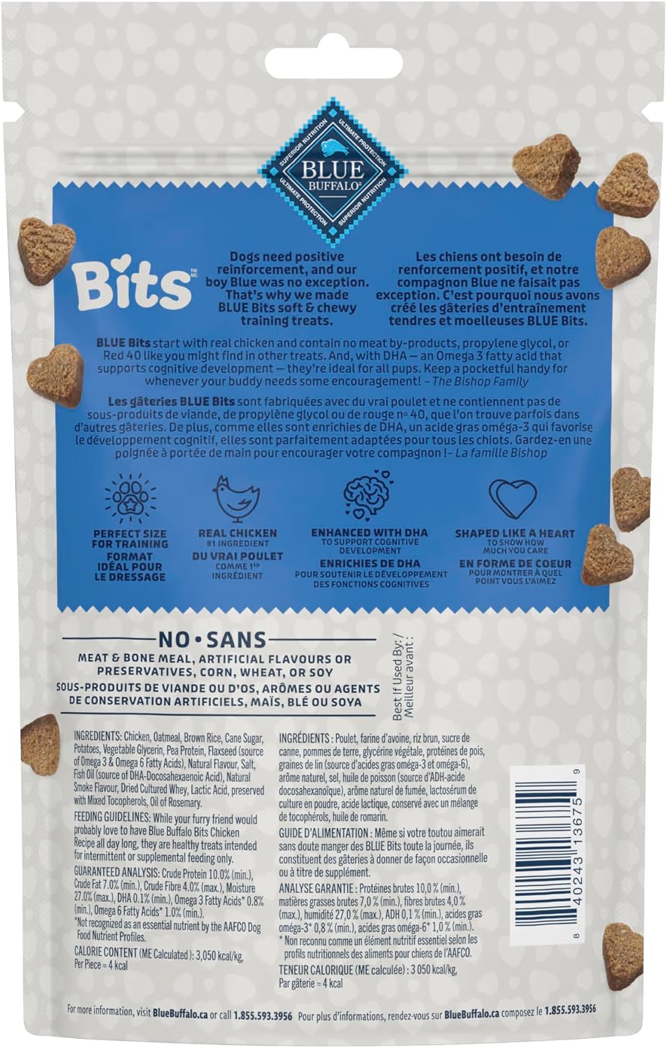 Blue Buffalo Bits Salmon Training Treats, 4 oz