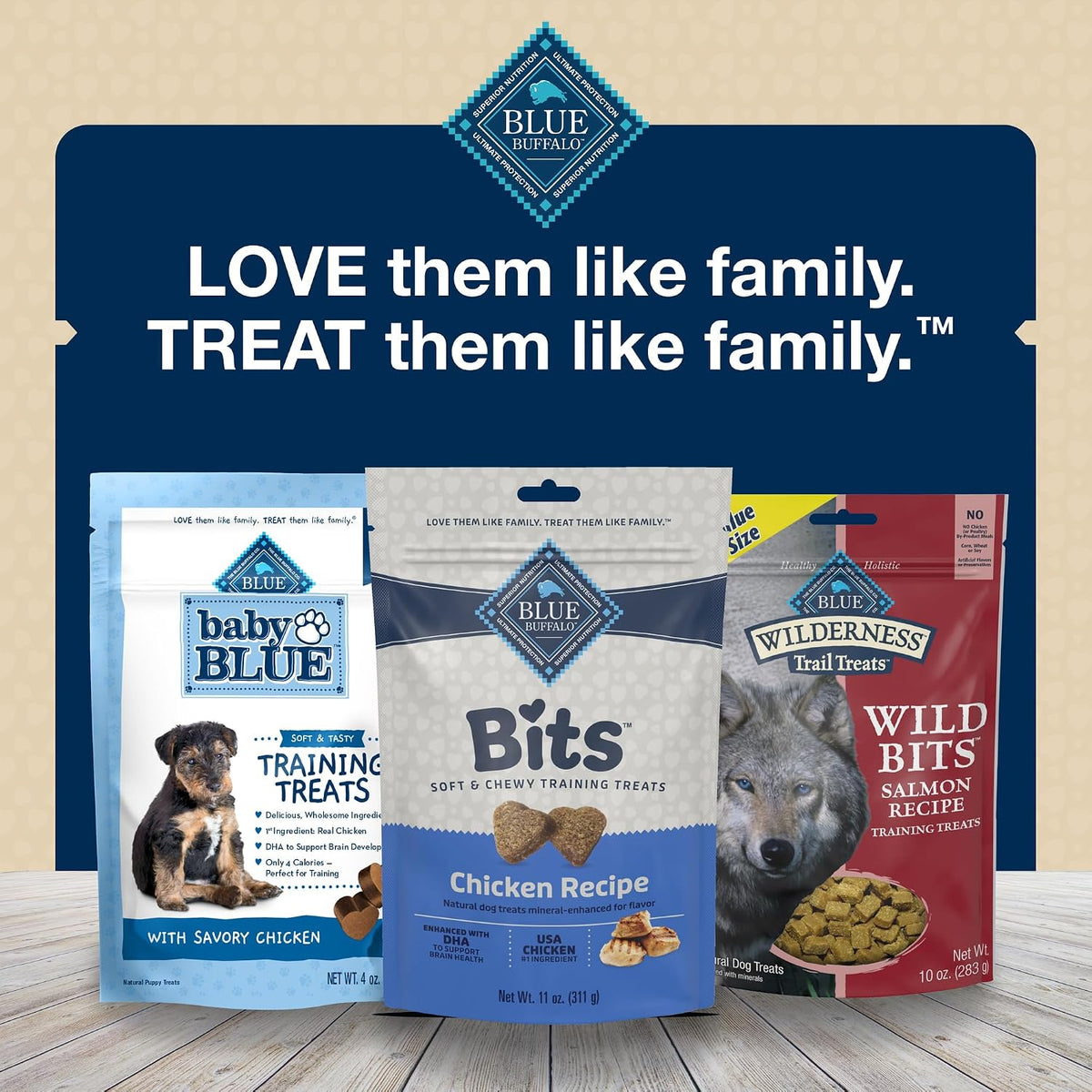 Blue Buffalo Bits Salmon Training Treats, 4 oz