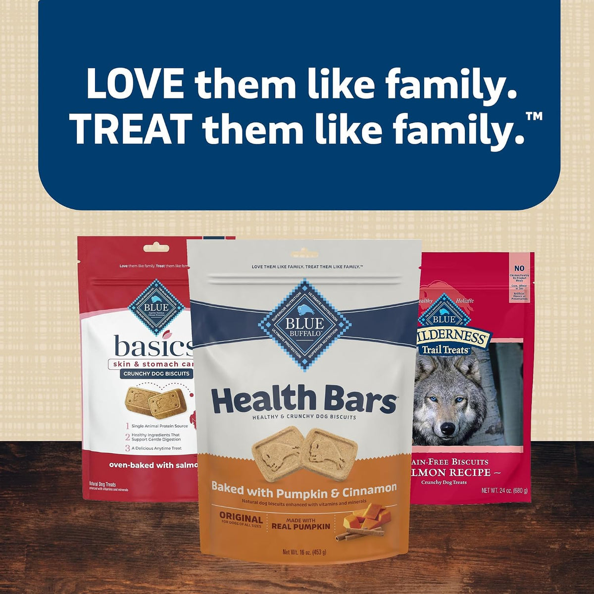 Blue Buffalo Health Bars Pumpkin & Cinnamon Dog Biscuits, 16 oz