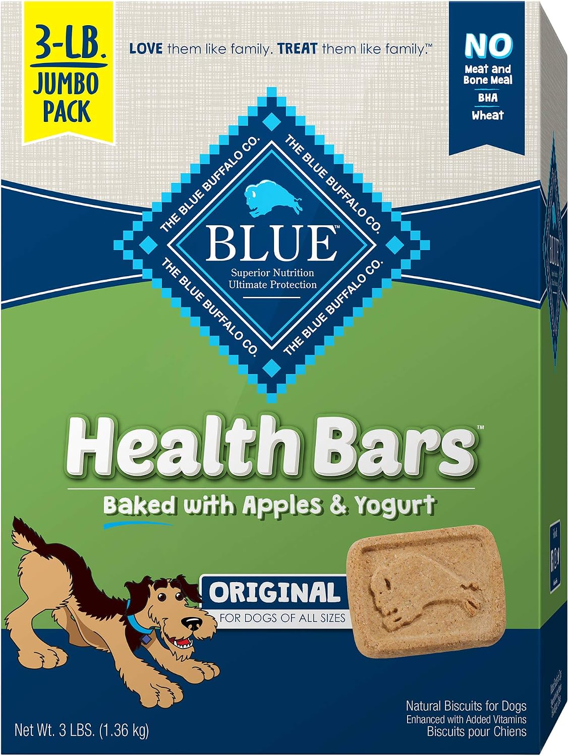 Blue Buffalo Health Bars Pumpkin & Cinnamon Dog Biscuits, 16 oz
