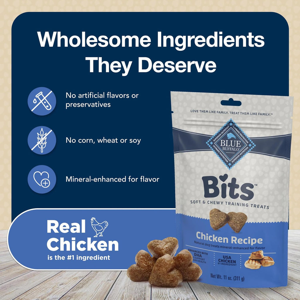 Blue Buffalo Bits Salmon Training Treats, 4 oz