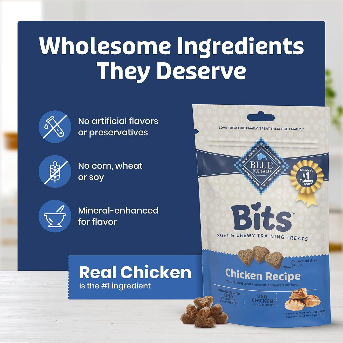Blue Buffalo Bits Salmon Training Treats, 4 oz