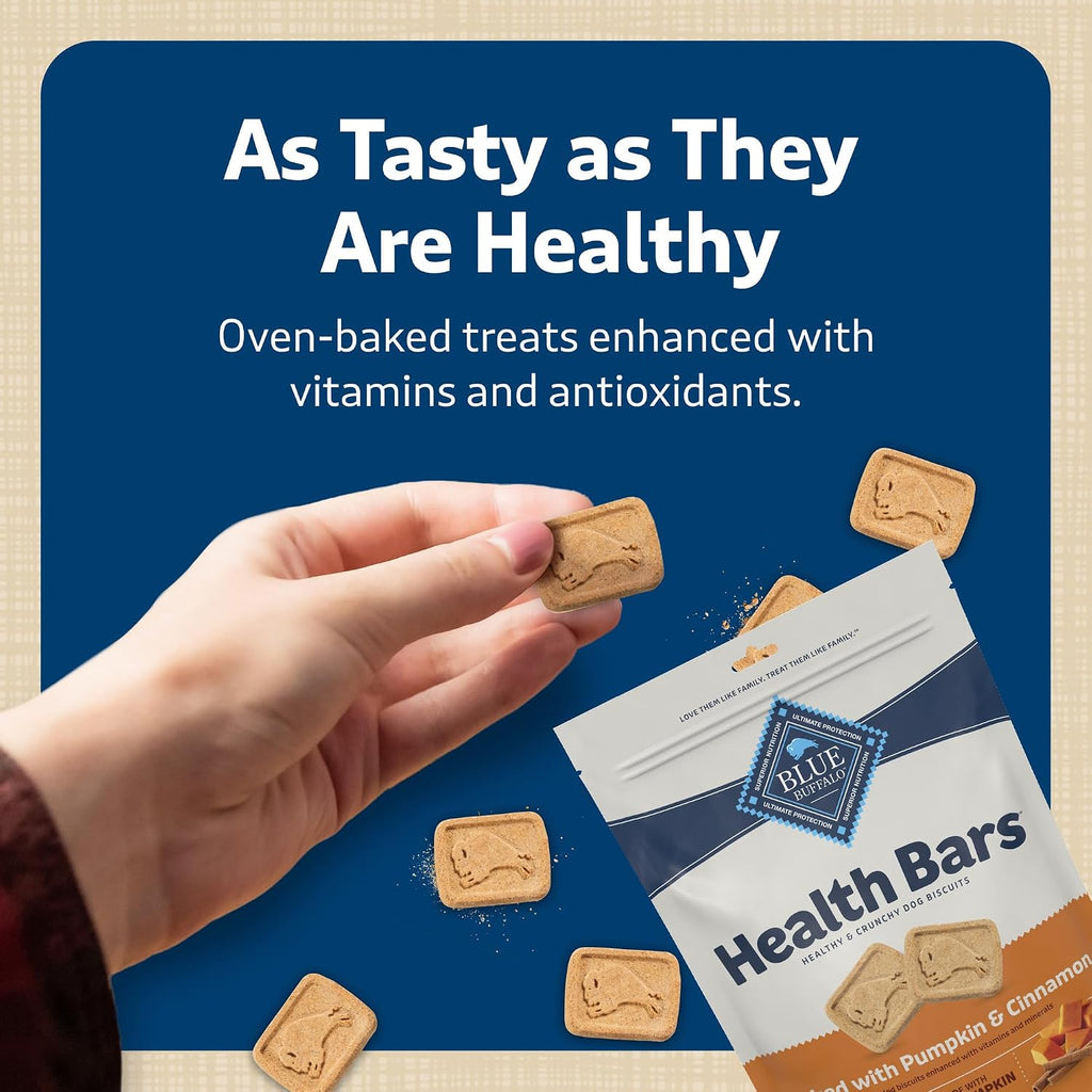 Blue Buffalo Health Bars Pumpkin & Cinnamon Dog Biscuits, 16 oz
