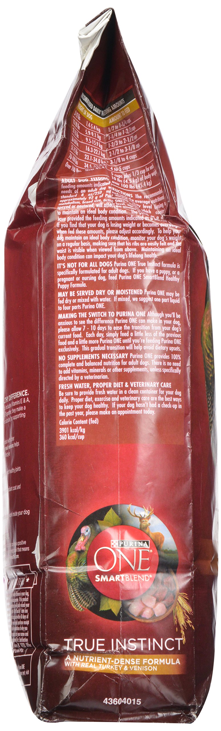 Purina ONE True Instinct Dry Dog Food, Real Turkey & Venison, 7.4 lb Bag