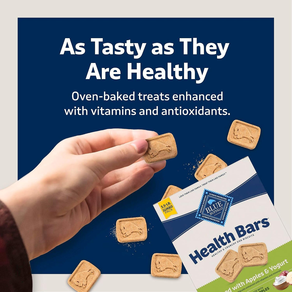 Blue Buffalo Health Bars Pumpkin & Cinnamon Dog Biscuits, 16 oz