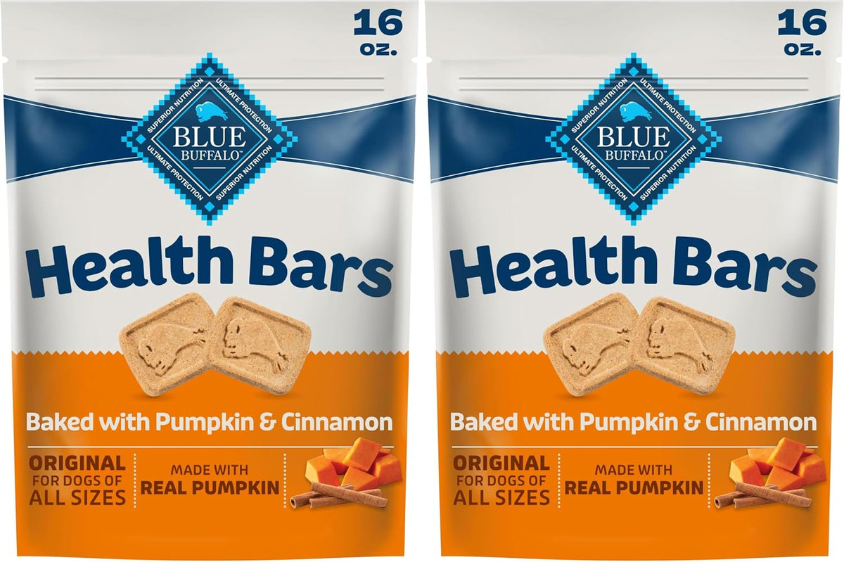 Blue Buffalo Health Bars Pumpkin & Cinnamon Dog Biscuits, 16 oz