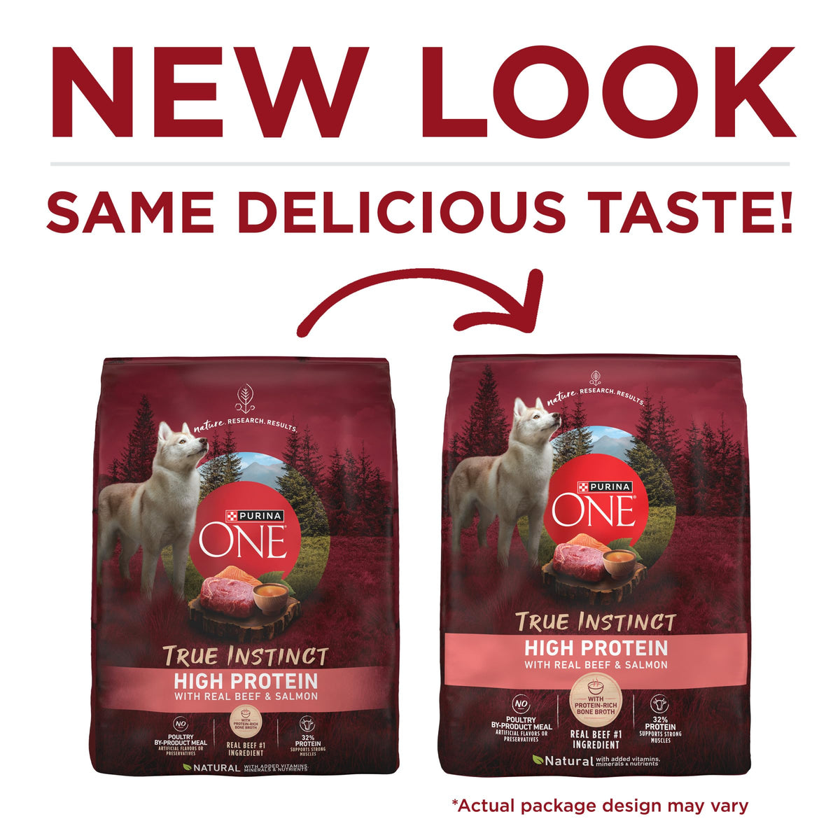 Purina ONE True Instinct Dry Dog Food, Real Turkey & Venison, 7.4 lb Bag