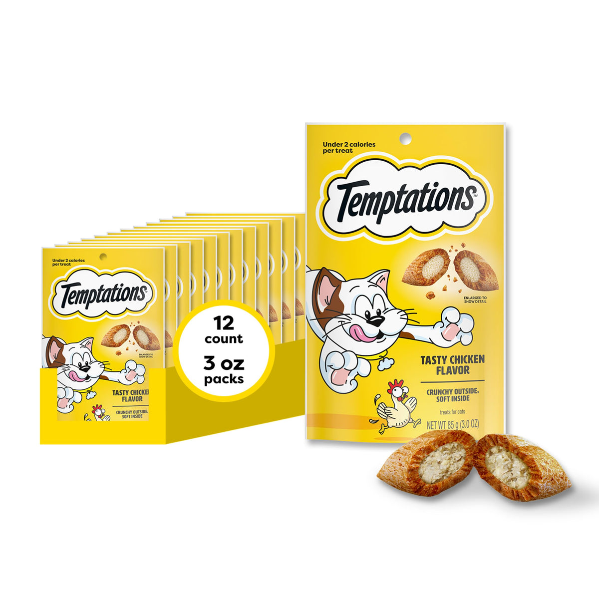 Temptations Classic Crunchy and Soft Cat Treats, Tasty Chicken, 30 oz