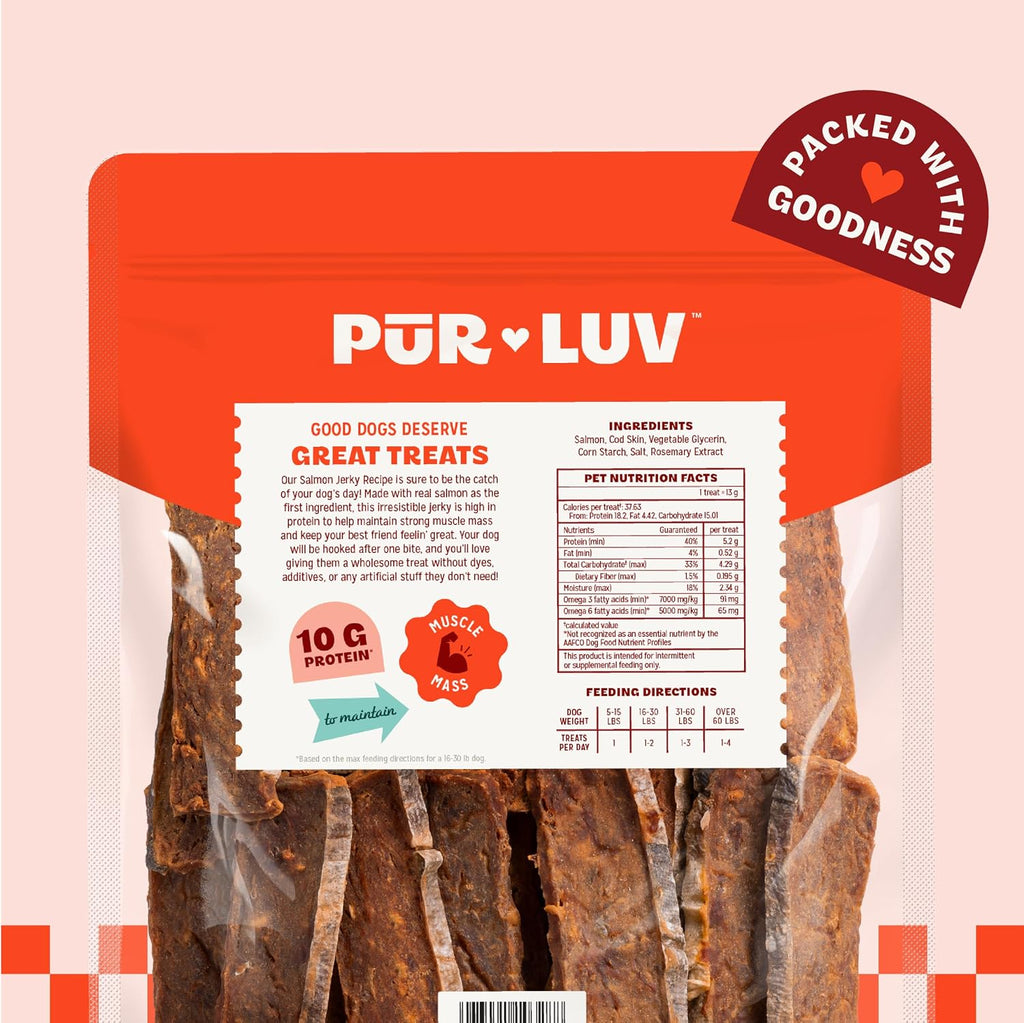 Pur Luv Chicken Jerky Dog Treats,100% Real Chicken Breast, 16 Ounces