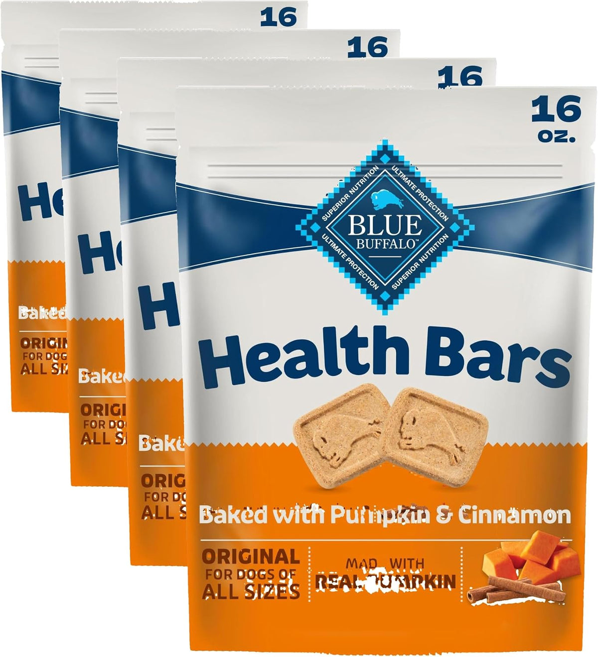 Blue Buffalo Health Bars Pumpkin & Cinnamon Dog Biscuits, 16 oz