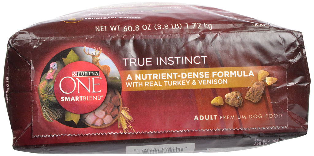 Purina ONE True Instinct Dry Dog Food, Real Turkey & Venison, 7.4 lb Bag