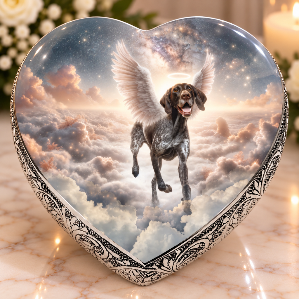 German Shorthaired Pointer Urn - Dog Urn - Heavenly Horizon Urn for Dog Ashes