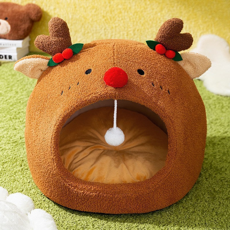 Toast Bread Cozy Calming Cat Bed