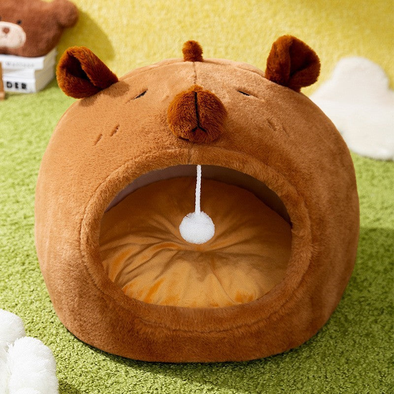 Toast Bread Cozy Calming Cat Bed