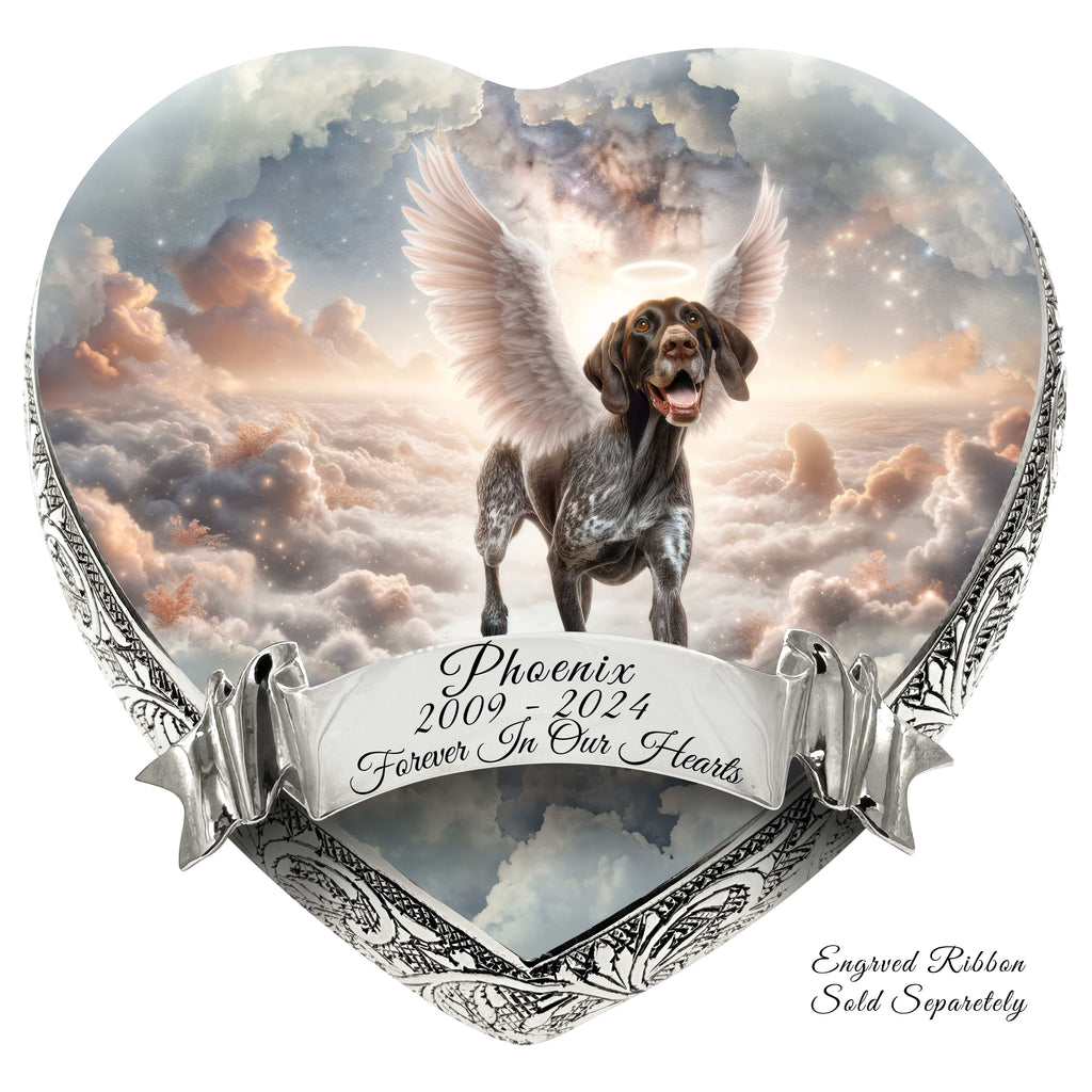 German Shorthaired Pointer Urn - Dog Urn - Heavenly Horizon Urn for Dog Ashes