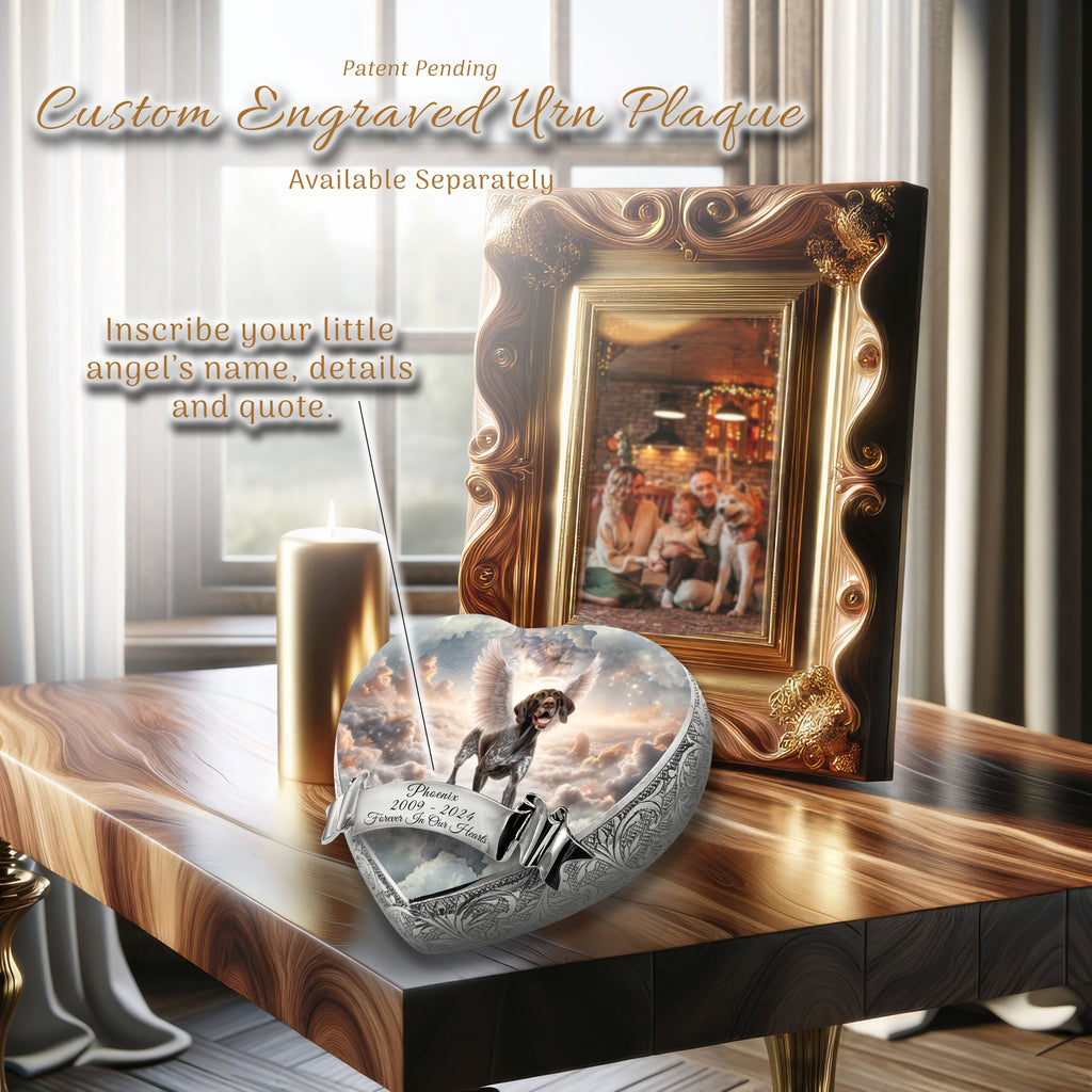 German Shorthaired Pointer Urn - Dog Urn - Heavenly Horizon Urn for Dog Ashes